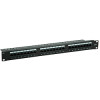 Patch Panel 24-porta UTP,   Cat.6/Class E 19"crni 